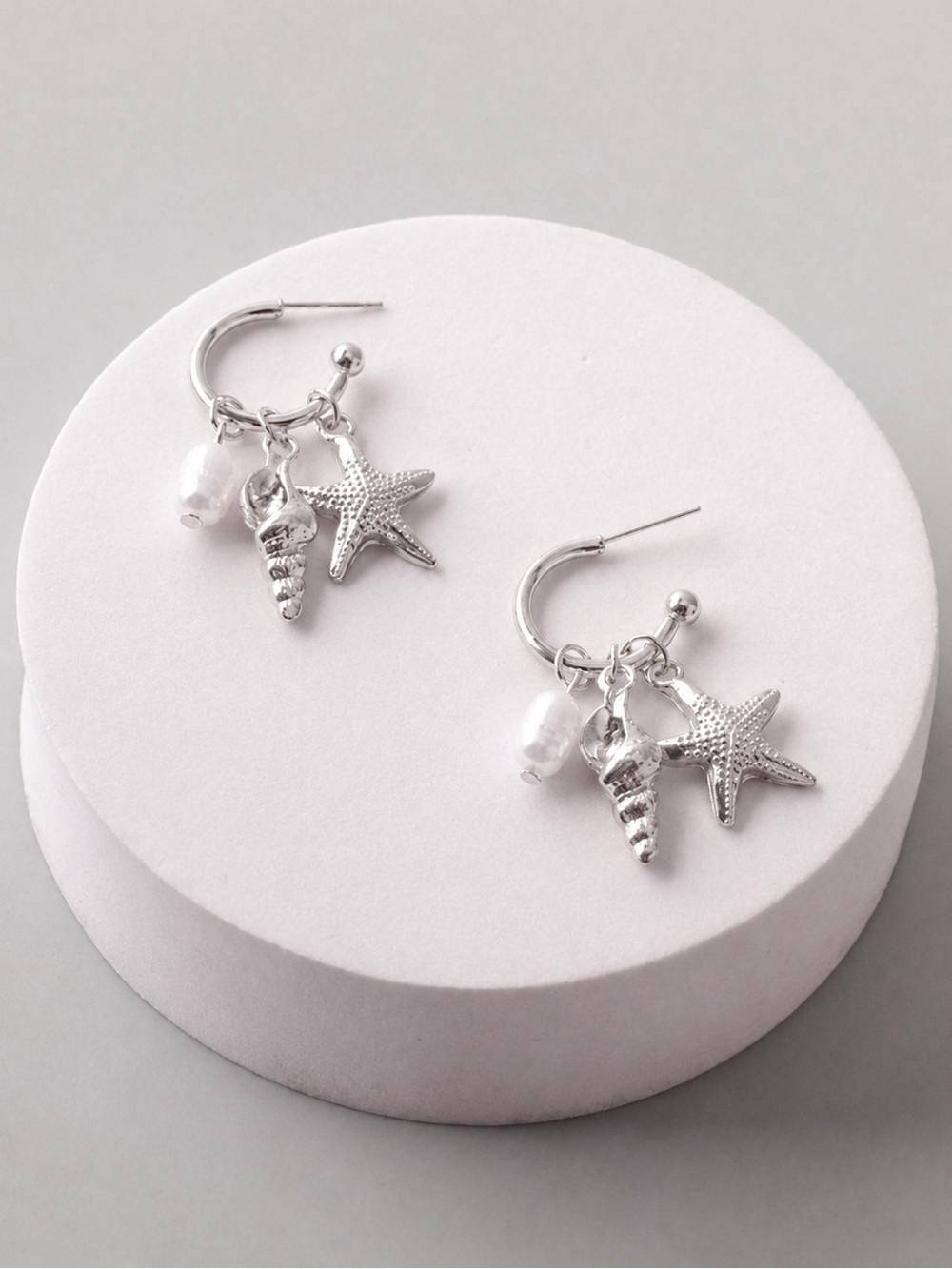 Mermaid’s Keepsake Hoops - Silver